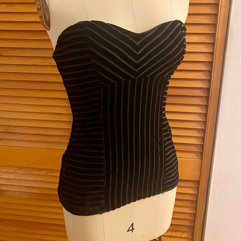 Tart Strapless Suede Top